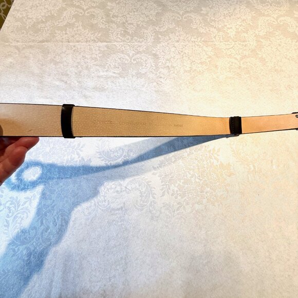 Chico’s Double Circle Interlock Belt – Black w/ Silver & Gold Metal Clasp – Size - Picture 12 of 13